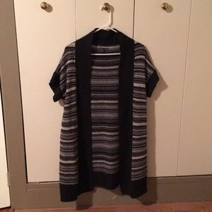 Gap short sleeved multicolored cardigan